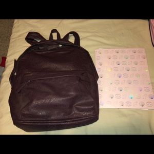 Maroon backpack
